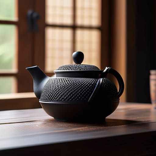 Durable heavyweight cast iron teapots.