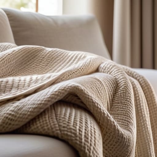 Substantial Heavyweight Cotton Throw Blankets.