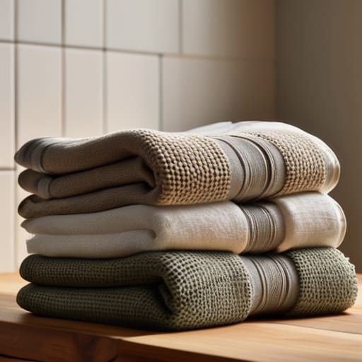 High-Quality Linen Kitchen Towels for cooking.