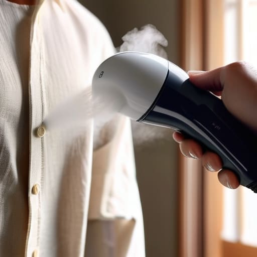 Key Features in Action: steam wrinkle removal.