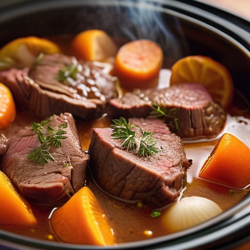 Key Features in Action: slow cooker efficiency.
