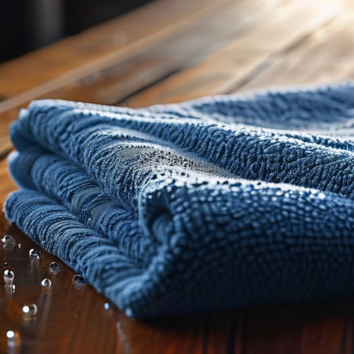 Microfiber towel absorbency test: Key Features in Action.