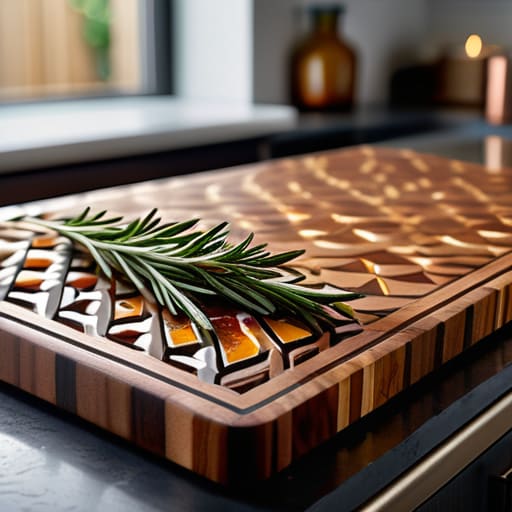 Thick end-grain Solid Wood Cutting Board.