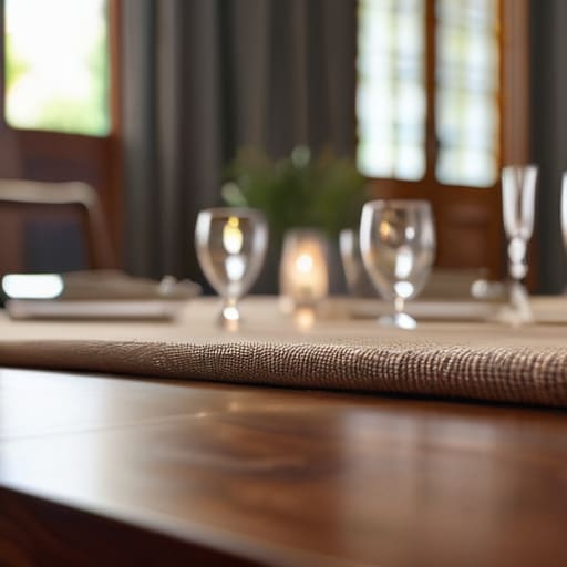 Durable solid wood dining furniture.