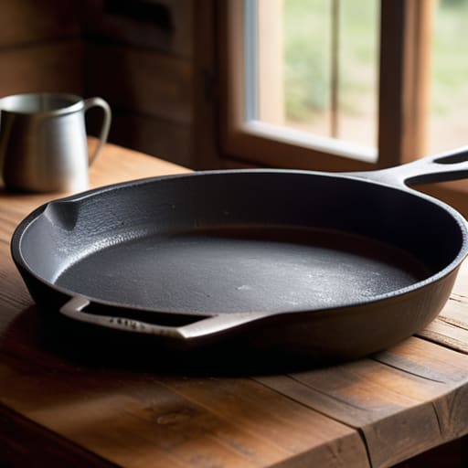 Durable pre-seasoned cast iron skillet.