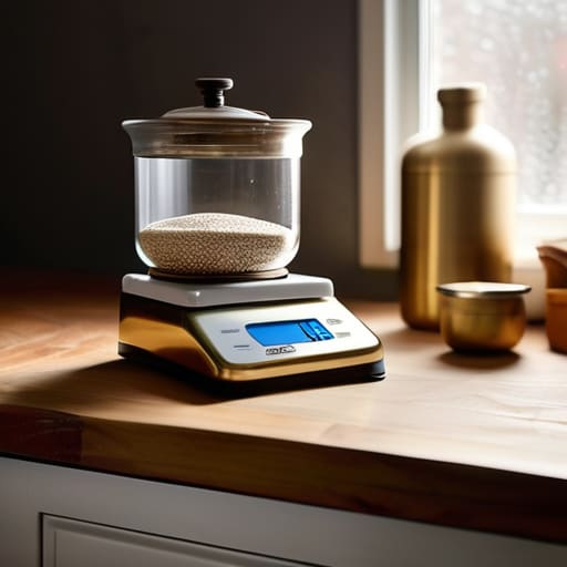 Kitchen scale demonstrating Real World Performance.