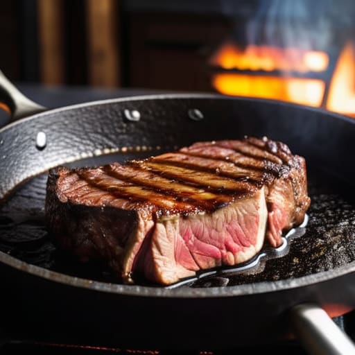 Cast iron skillet showing Real World Performance.