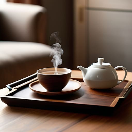Elegant Solid Hardwood Tea Trays.