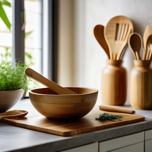 Practical uses for bamboo kitchenware.