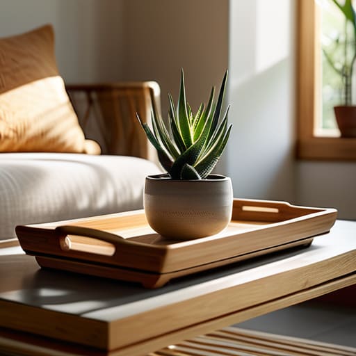 Eco-friendly bamboo products for the home.