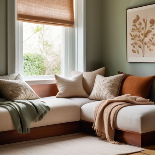 Refreshing home decor with cushion covers.
