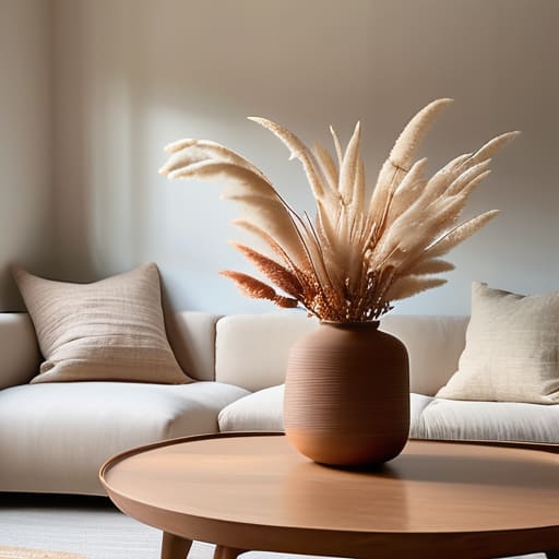 Beautiful dried flower arrangements for home decor.