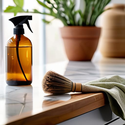 Switching to eco friendly cleaning supplies.