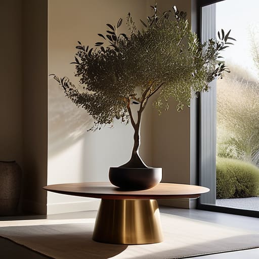 Elegant modern dining room interior design.