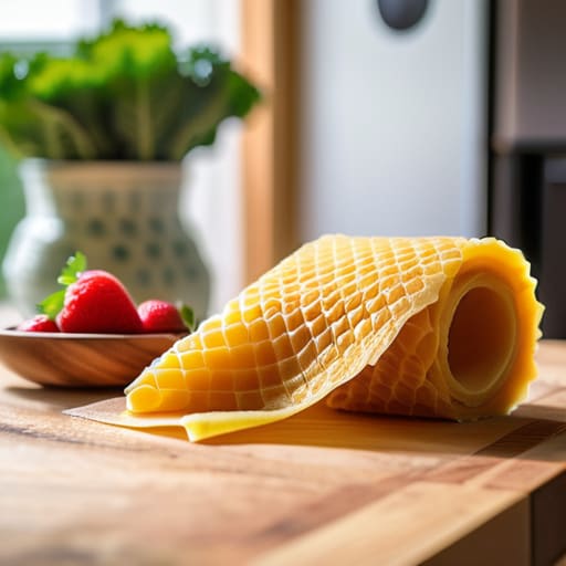 Replacing plastic wrap with reusable beeswax wraps.