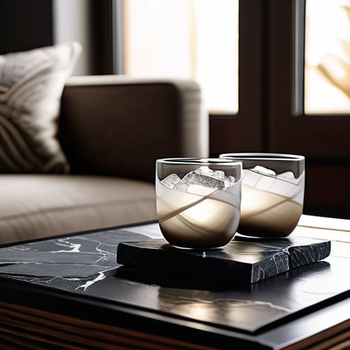 Choosing stylish stone coasters for home decor.