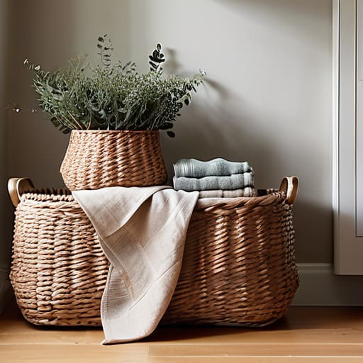 Versatile ways to use storage baskets.