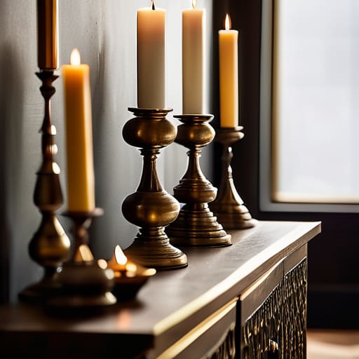 Decorating With Brass Candle Holders