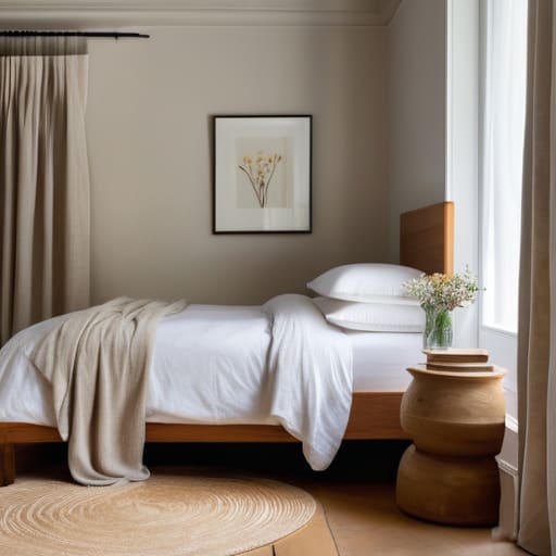 Decorating a guest room for visiting friends.
