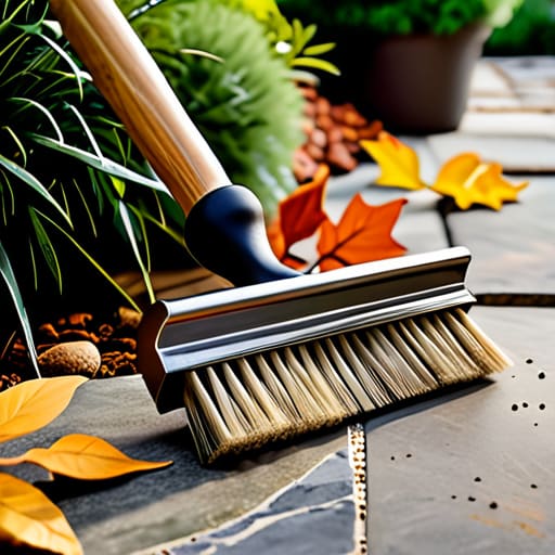Essential tools for maintaining a garden patio.