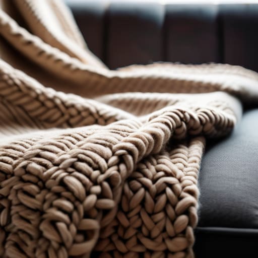 Heavyweight throw blanket First Impressions Design.