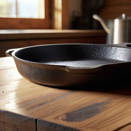 Personalized etched Cast Iron Cookware skillet.