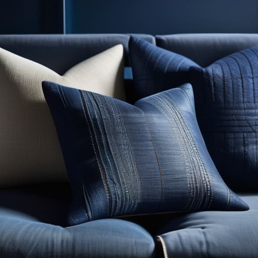 Textured Blue Fabric Styling for Longevity.