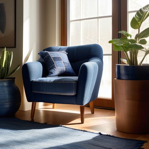 Making the Right Call with denim decor.