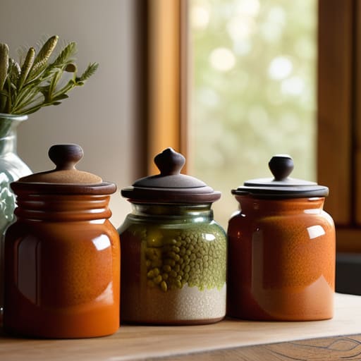 Storing Spices in Ceramic Jars